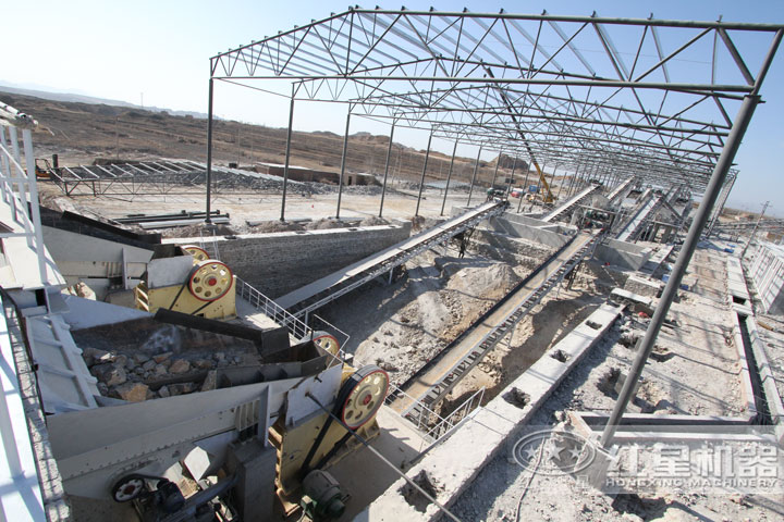 紅星用戶石料破碎生產(chǎn)現(xiàn)場，可就近安排參觀現(xiàn)場